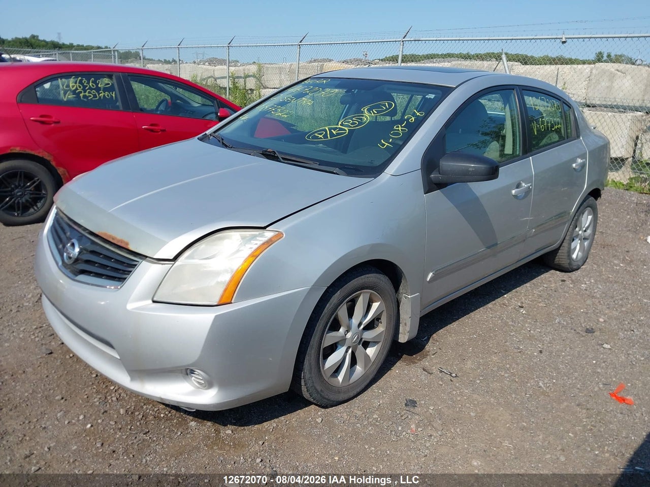 3N1AB6AP8CL677322 · 2012 NISSAN SENTRA 2.0 S · 2/20