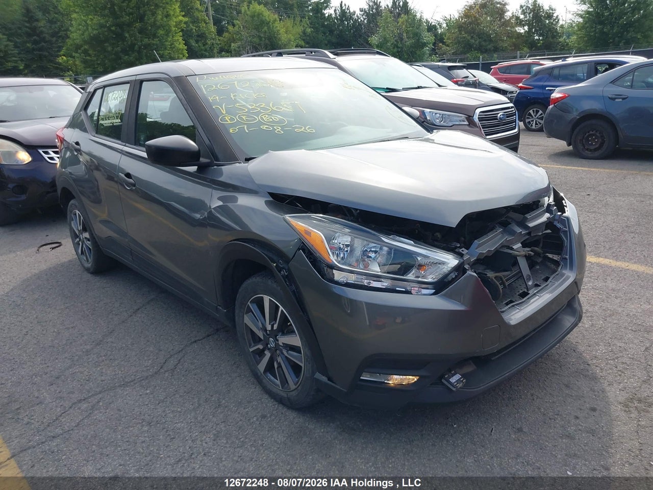 3N1CP5CU2KL533657 · 2019 NISSAN KICKS S/SR/SV