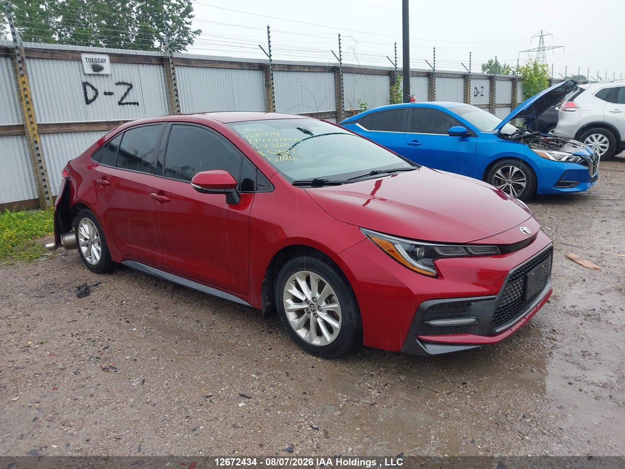 5YFB4MBE7NP108691 · 2022 TOYOTA COROLLA SE