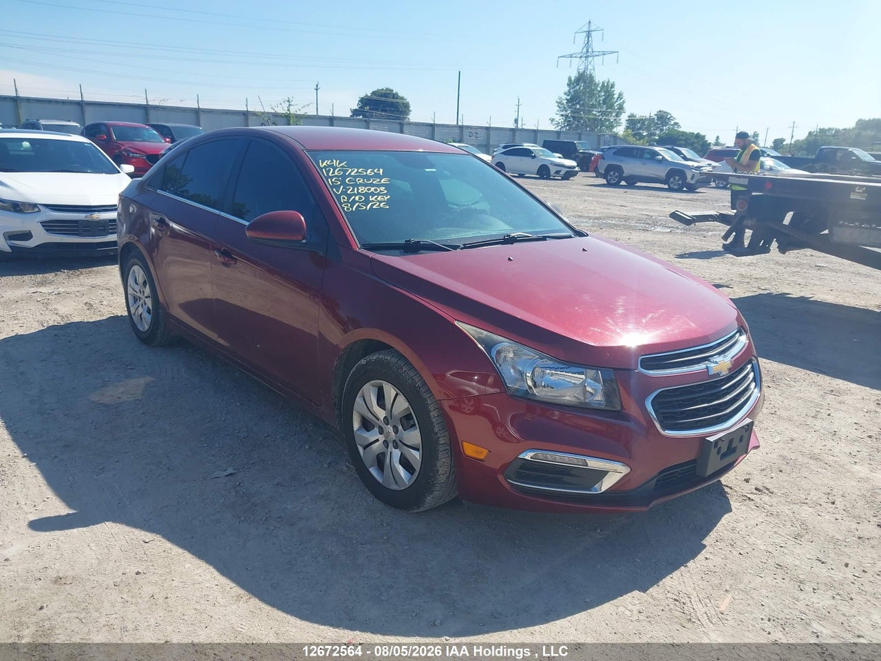 1G1PC5SB6F7218003 · 2015 CHEVROLET CRUZE 1LT AUTO