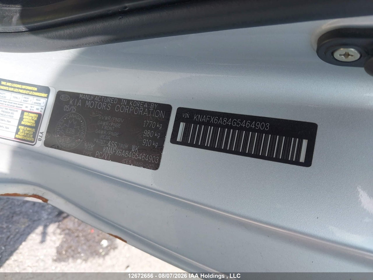 KNAFX6A84G5464903 · 2016 KIA FORTE KOUP 2.0L EX · 9/19
