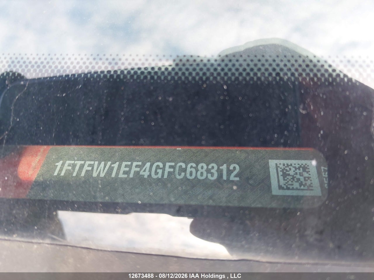 1FTFW1EF4GFC68312 · 2016 FORD F150 SUPERCREW · 9/18