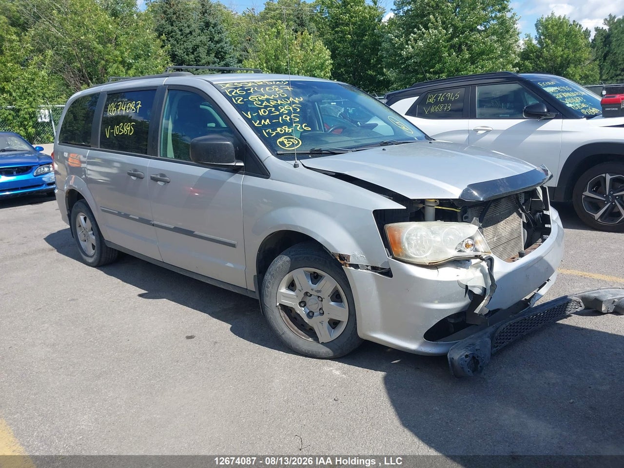 2C4RDGBG0CR103895 · 2012 DODGE GRAND CARAVAN SE