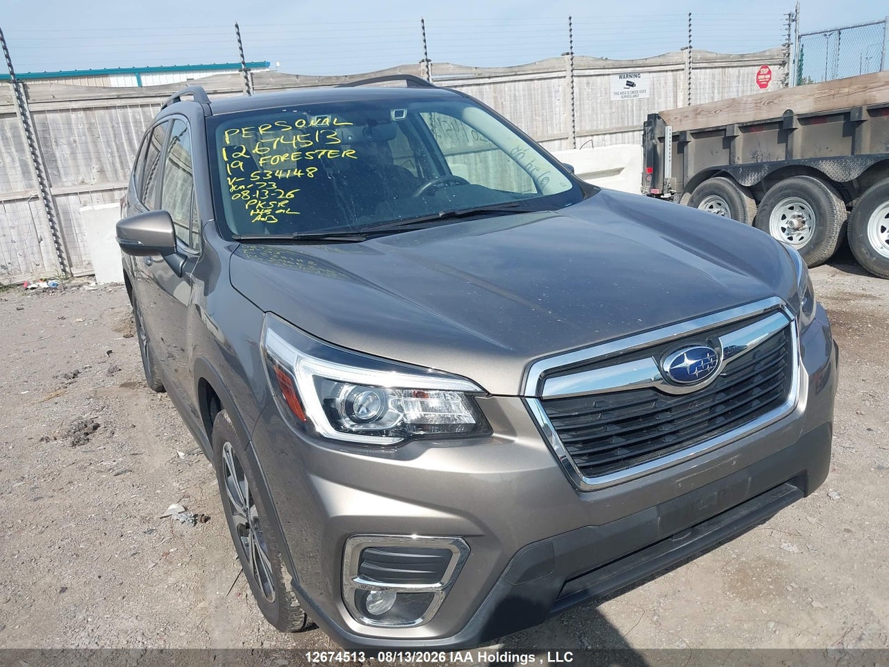 JF2SKEUC1KH534148 · 2019 SUBARU FORESTER LIMITED