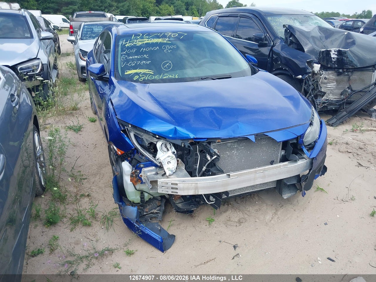 2HGFC2F84JH027808 · 2018 HONDA CIVIC EX