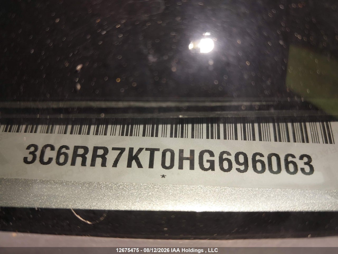 3C6RR7KT0HG696063 · 2017 RAM 1500 ST · 9/19