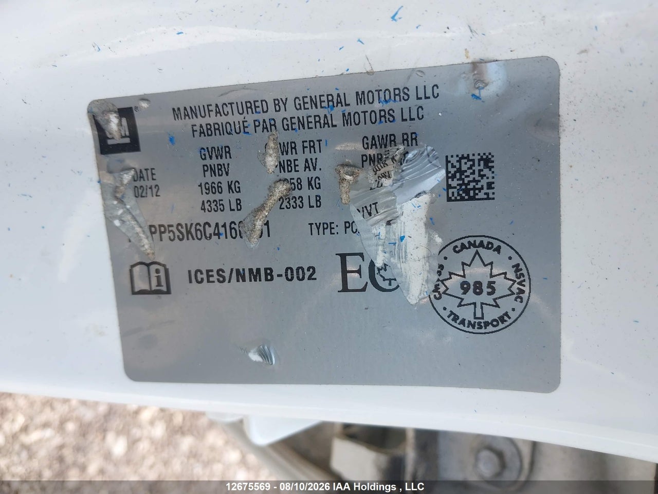 1G4PP5SK6C4160091 · 2012 BUICK VERANO · 9/19