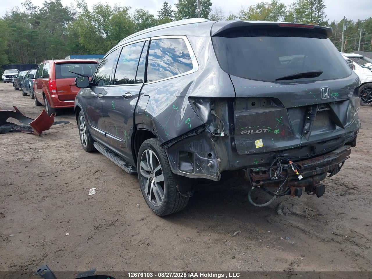 5FNYF6H94HB501431 · 2017 HONDA PILOT TOURING · 3/19