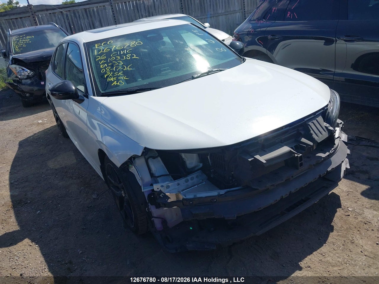 2HGFE2F50TH103382 · 2026 HONDA CIVIC