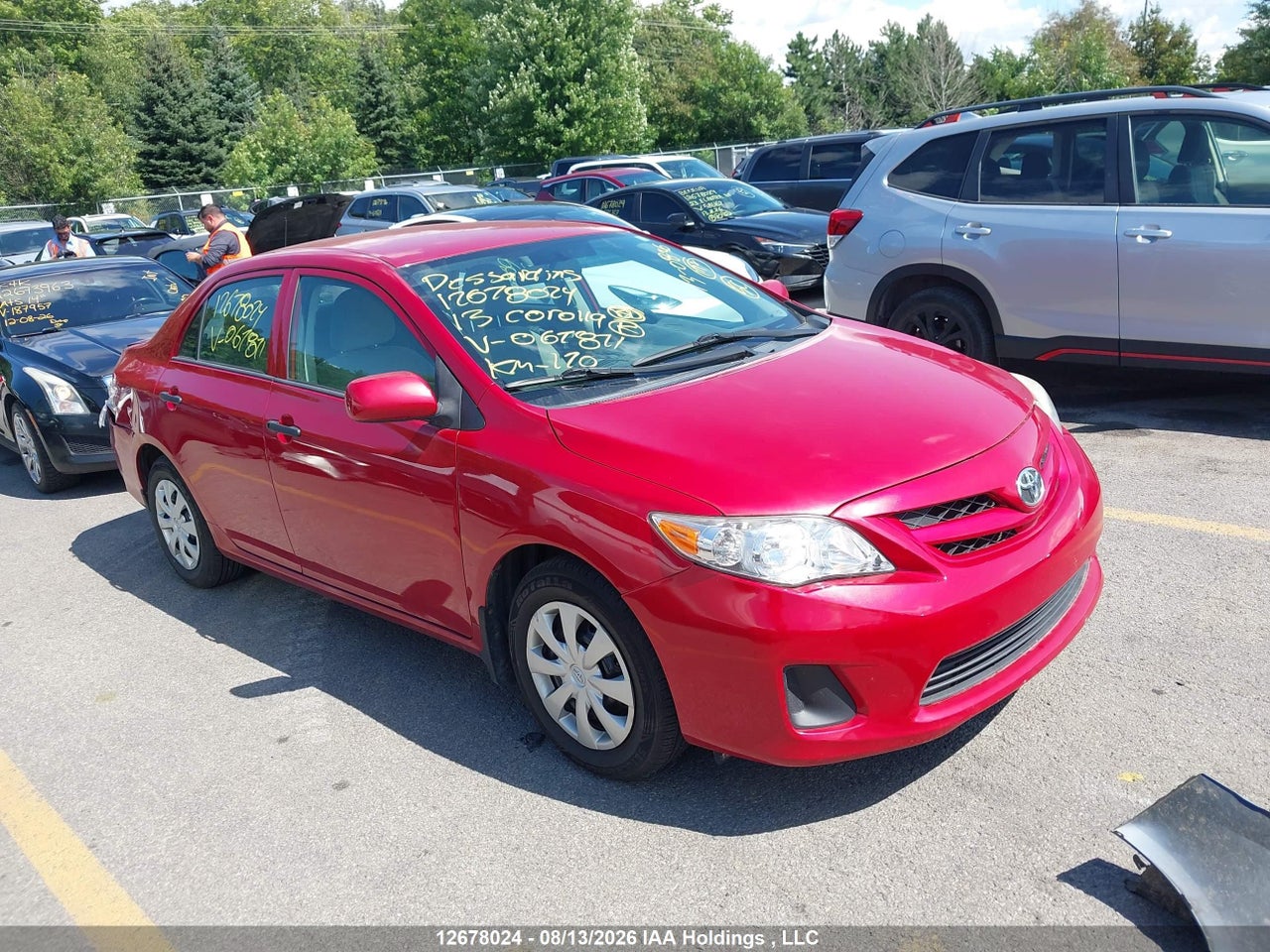 2T1BU4EE8DC067871 · 2013 TOYOTA COROLLA S/LE