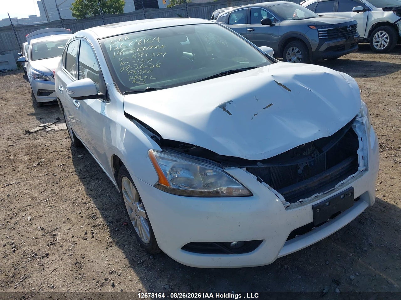 2014 NISSAN SENTRA S/SV/SR/SL
