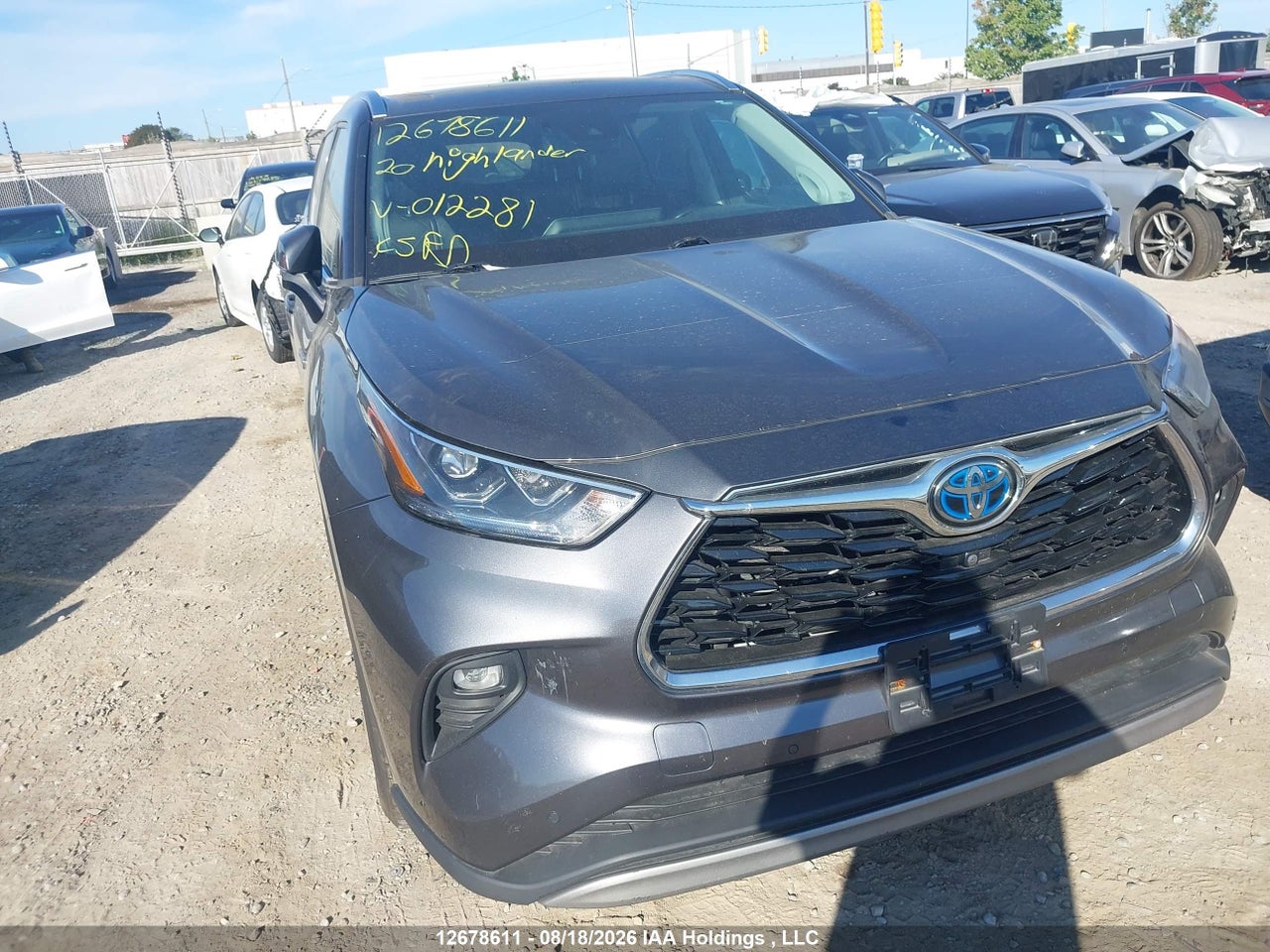5TDEBRCH5LS012281 · 2020 TOYOTA HIGHLANDER HYBRID LIMITED