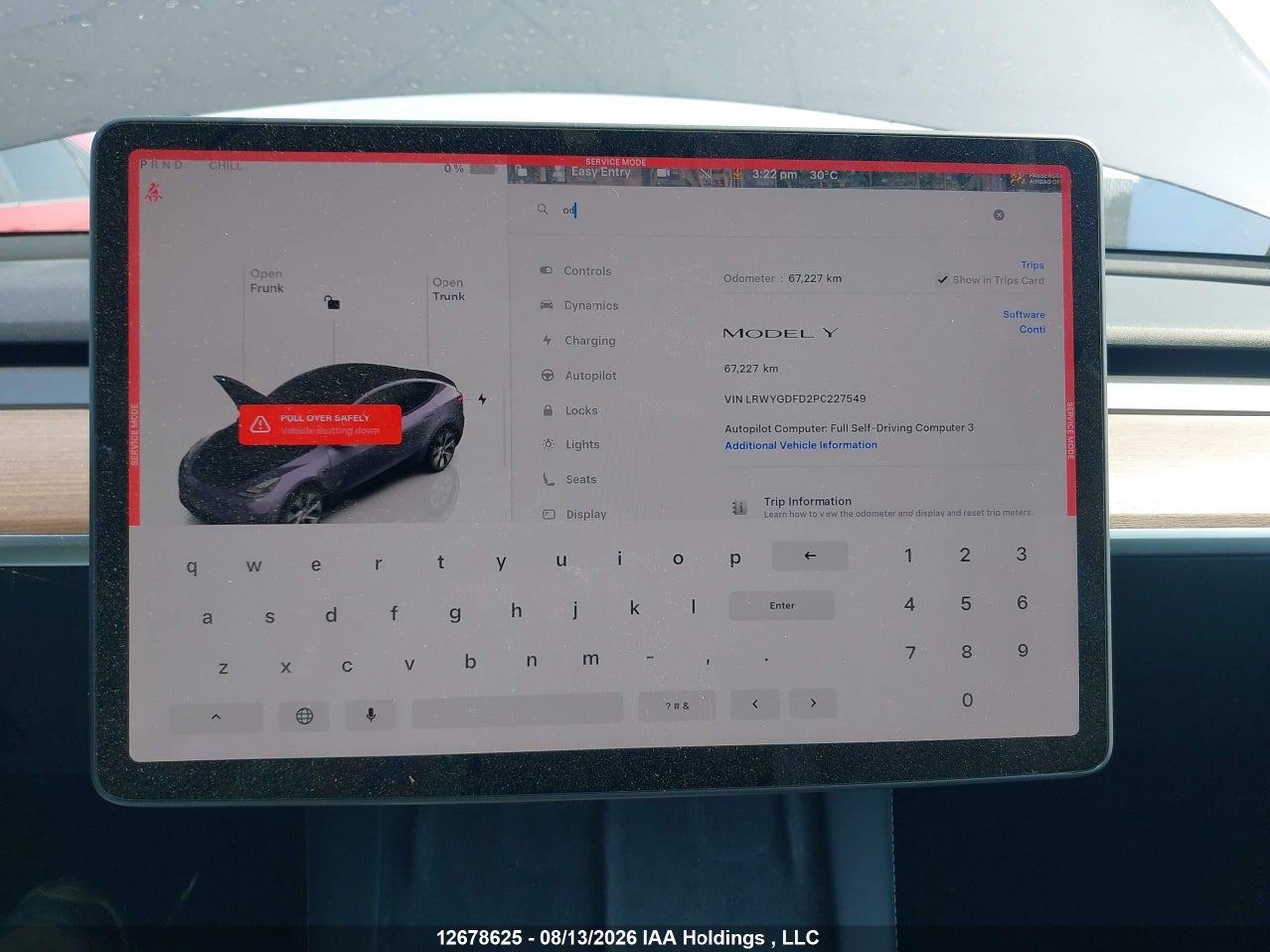 LRWYGDFD2PC227549 · 2023 TESLA MODEL Y · 7/18