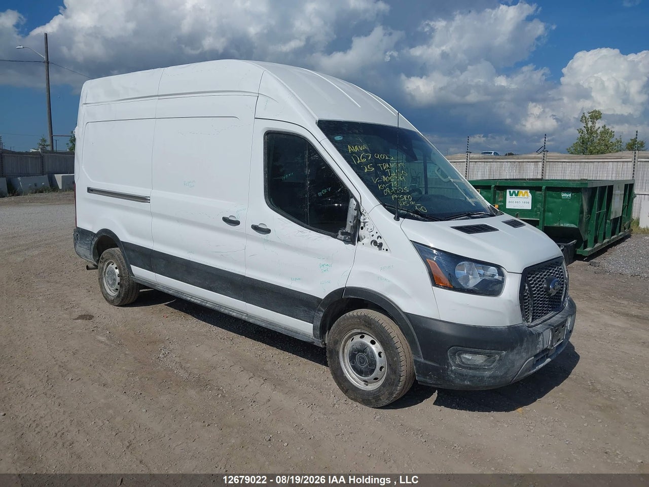 1FTBR1X86SKA05341 · 2025 FORD transit t-250