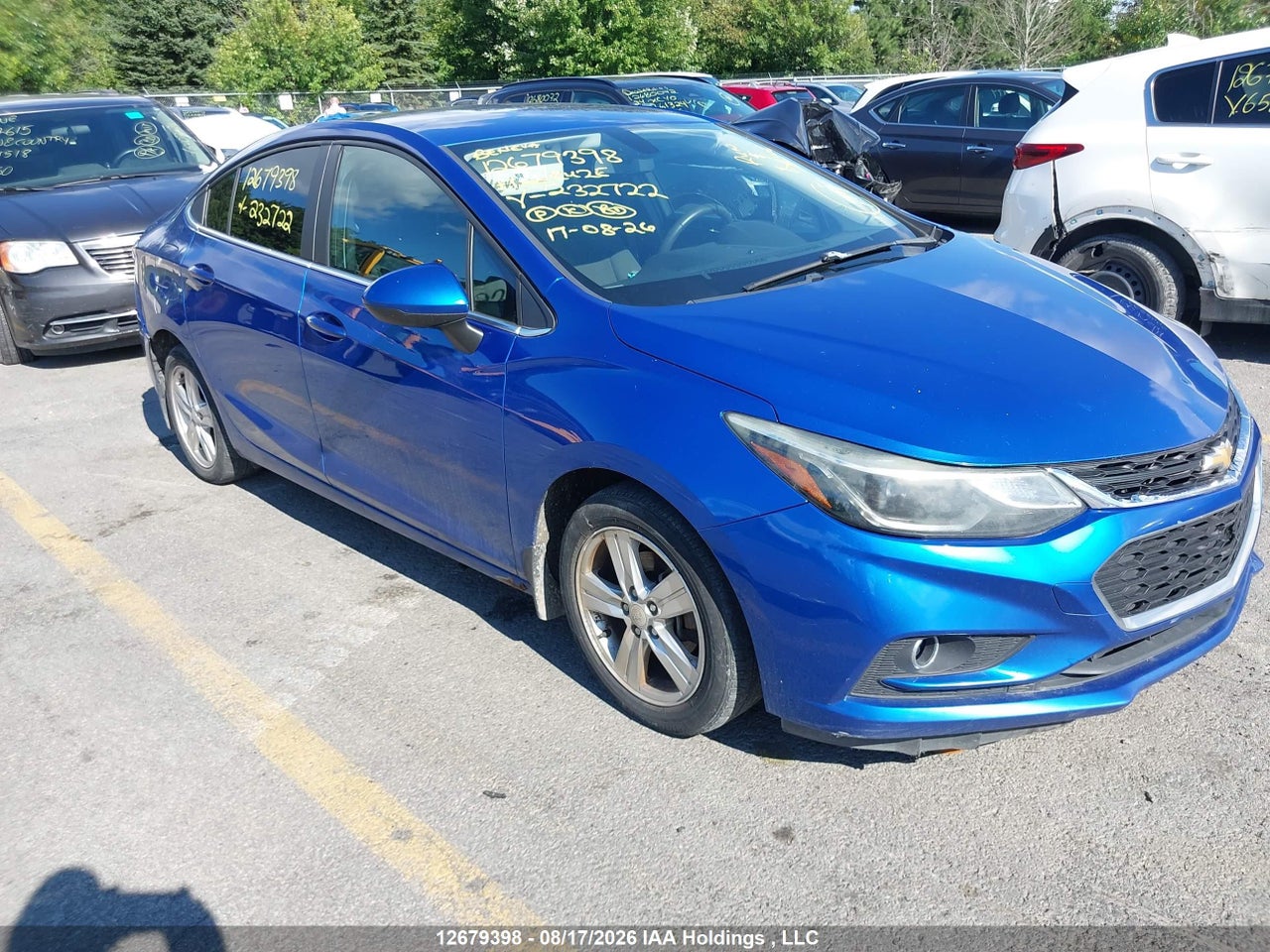 1G1BH5SE8H7232722 · 2017 CHEVROLET CRUZE LT AUTO