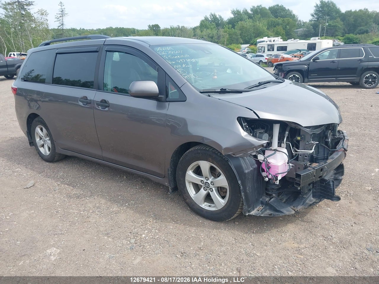 5TDZZ3DC8JS937406 · 2018 TOYOTA SIENNA L
