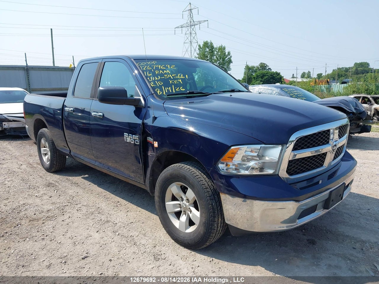 1C6RR7GT8GS345661 · 2016 RAM 1500 SLT