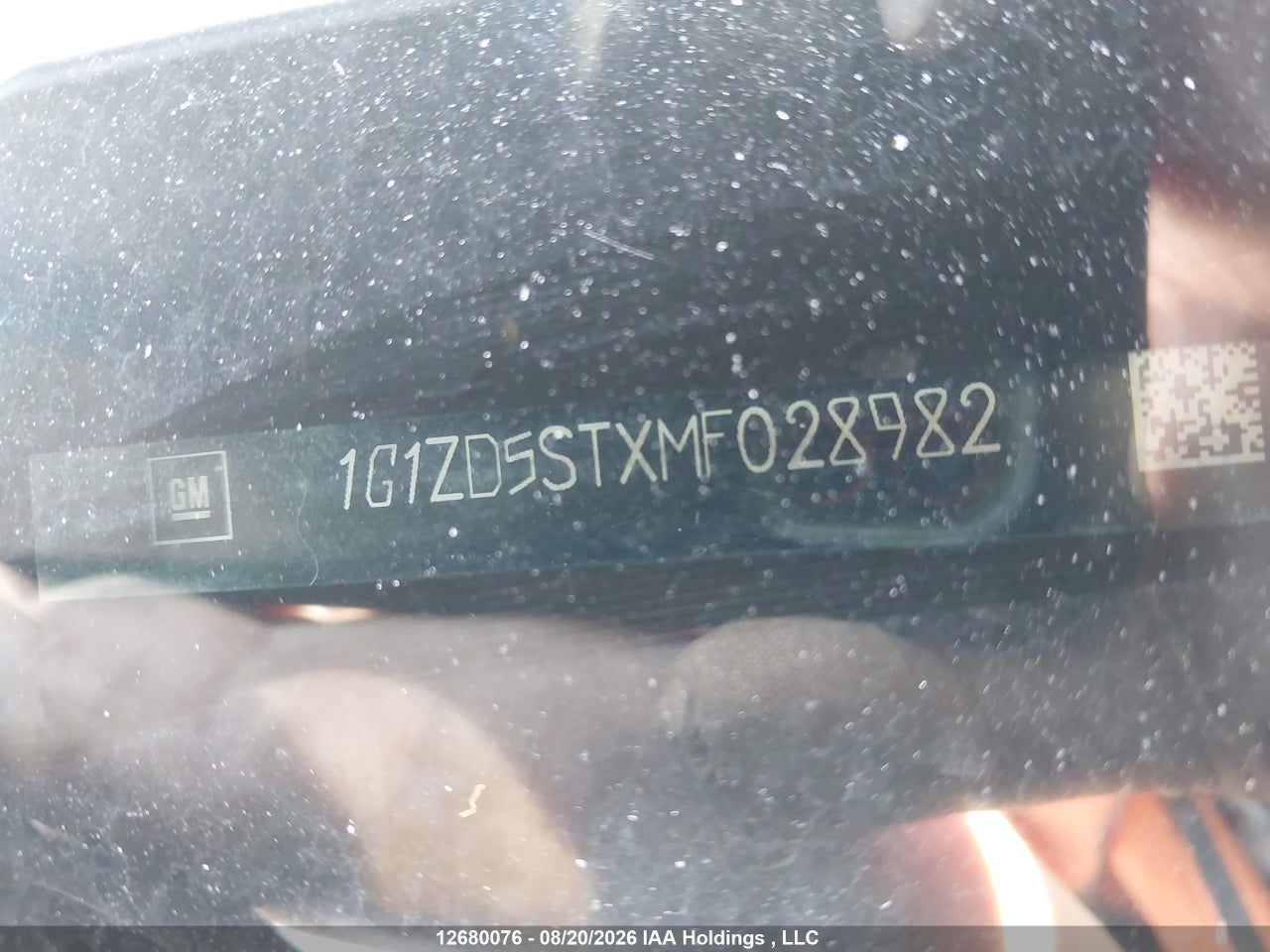 1G1ZD5STXMF028982 · 2021 CHEVROLET MALIBU LT · 9/19