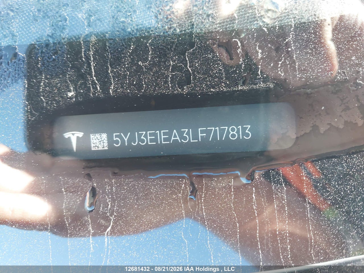 5YJ3E1EA3LF717813 · 2020 TESLA MODEL 3 STANDARD RANGE PLUS · 9/18