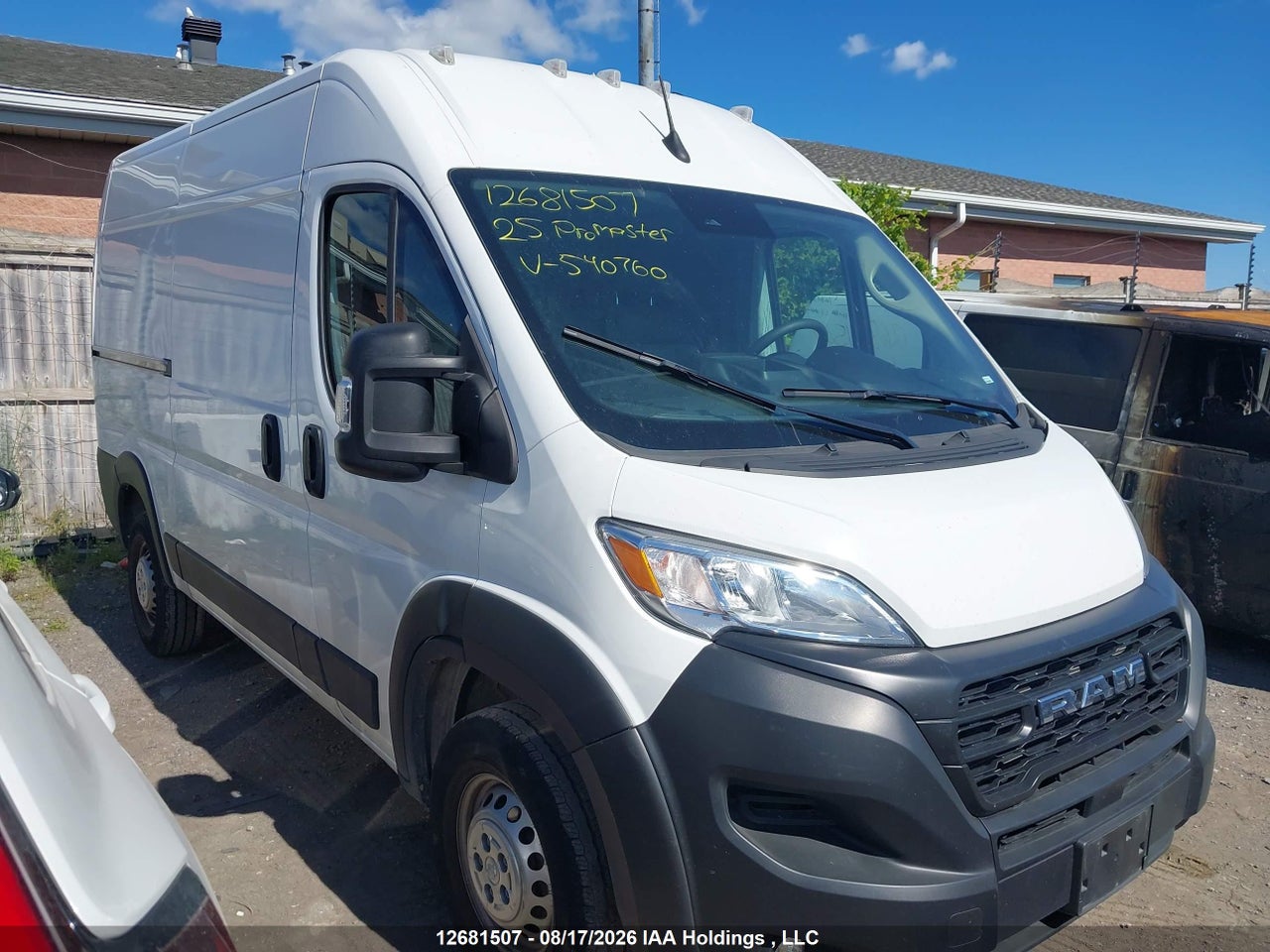 3C6LRVCG1SE540760 · 2025 RAM PROMASTER 2500 2500 HIGH