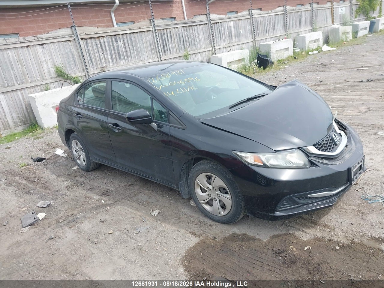 2HGFB2F43EH046596 · 2014 HONDA CIVIC LX