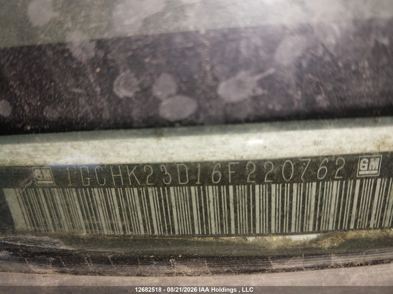 1GCHK23D16F220762 · 2006 CHEVROLET SILVERADO K2500 HEAVY DUTY · 9/19