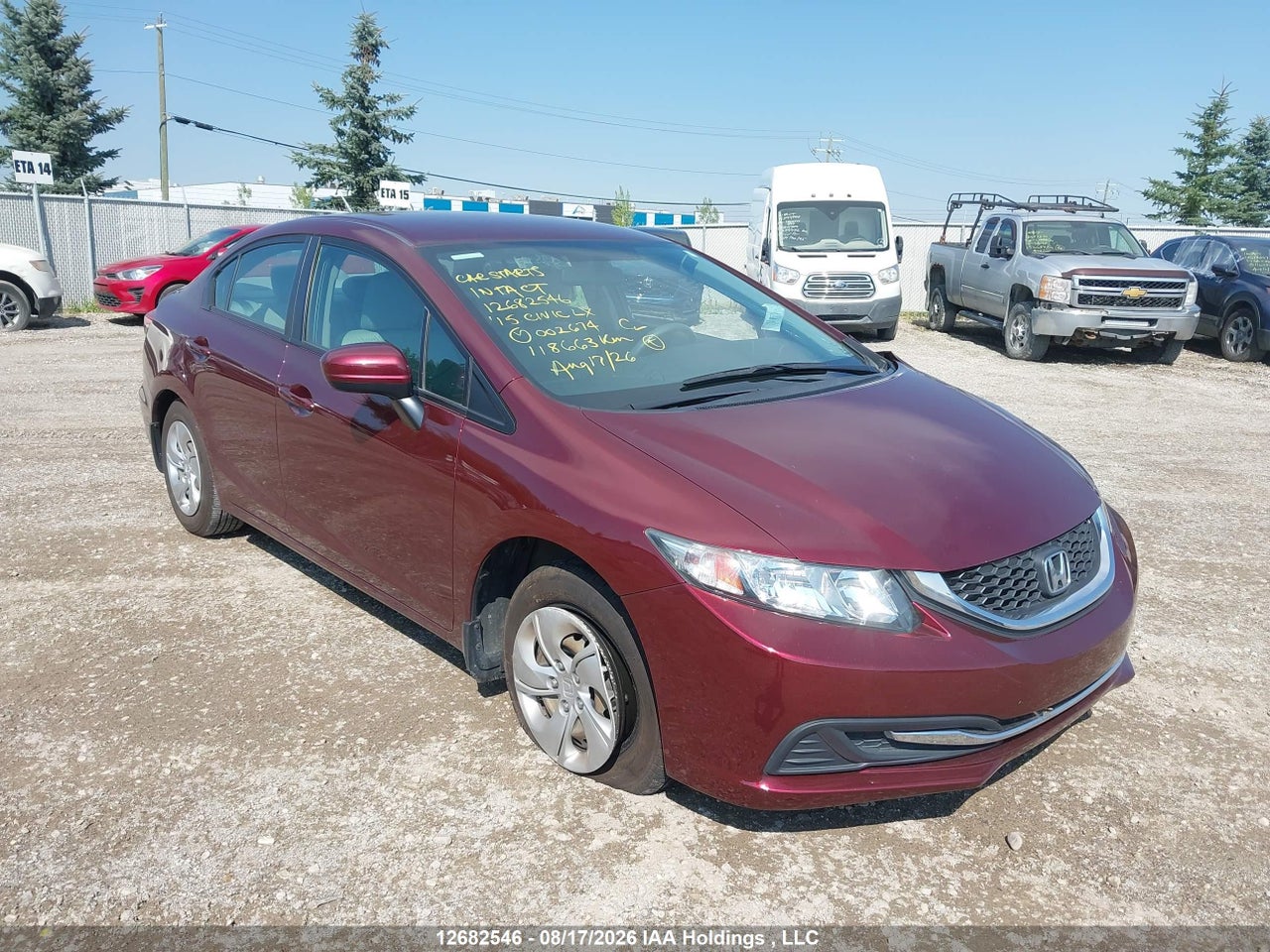 2HGFB2F46FH002674 · 2015 HONDA CIVIC LX