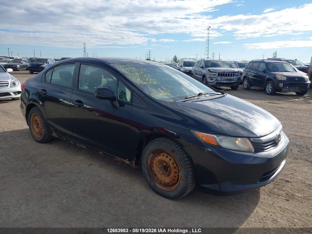 2HGFB2F47CH105162 · 2012 HONDA CIVIC LX