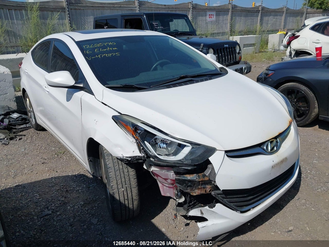 KMHDH4AE8GU479875 · 2016 HYUNDAI ELANTRA SE/SPORT/LIMITED