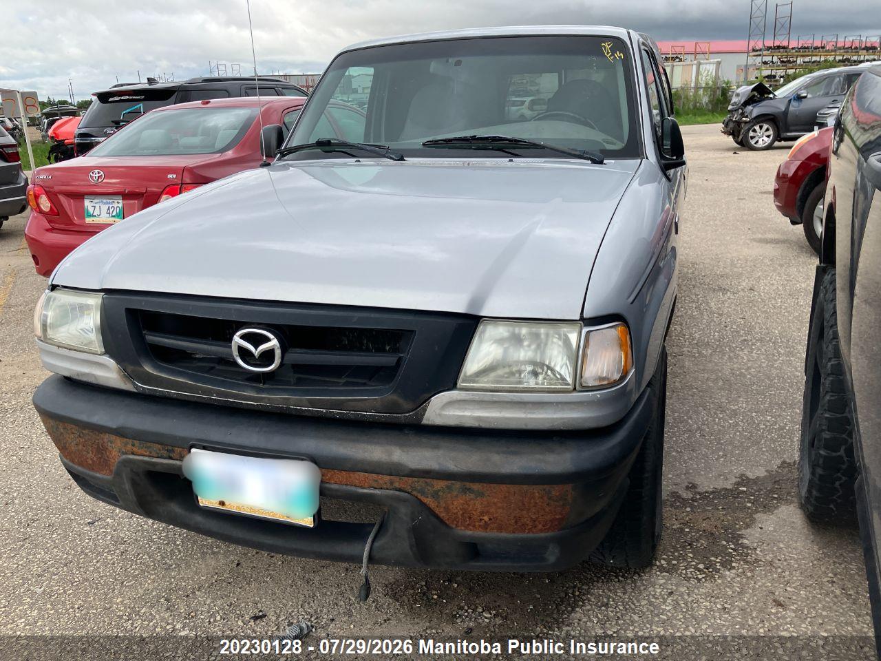 4F4YR16U71TM03523 · 2001 MAZDA B3000 CAB PLUS · 2/24