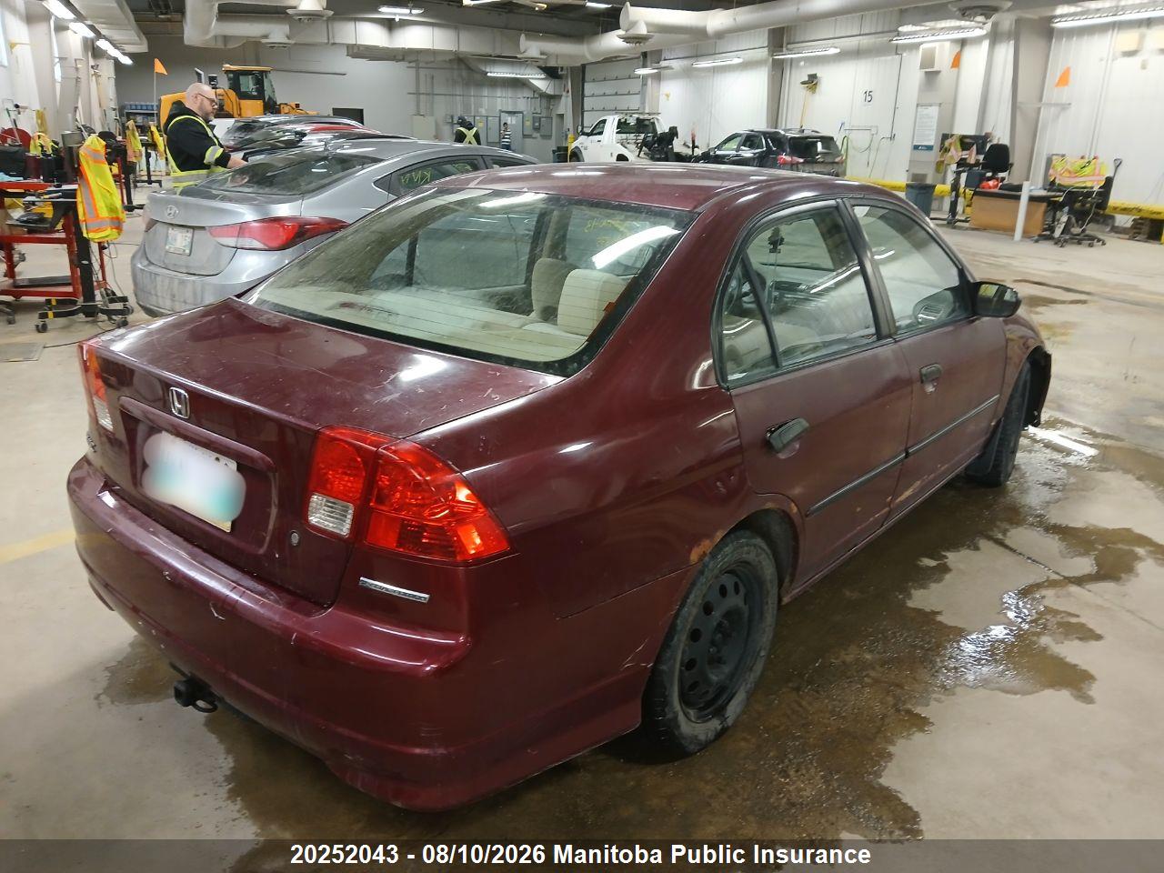 2HGES16334H936141 · 2004 HONDA CIVIC DX · 5/18