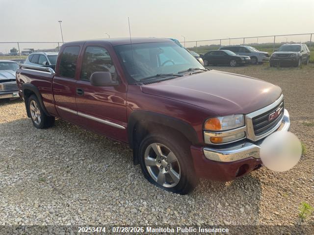 1GTEK19B07E116936 · 2007 GMC SIERRA 1500 SLE EXT CAB