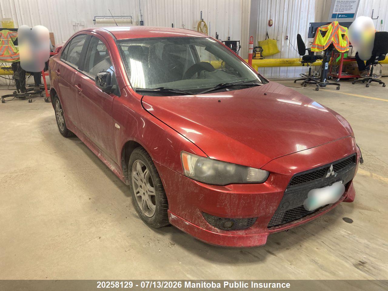 JA3AU86W09U603425 · 2009 MITSUBISHI LANCER GTS