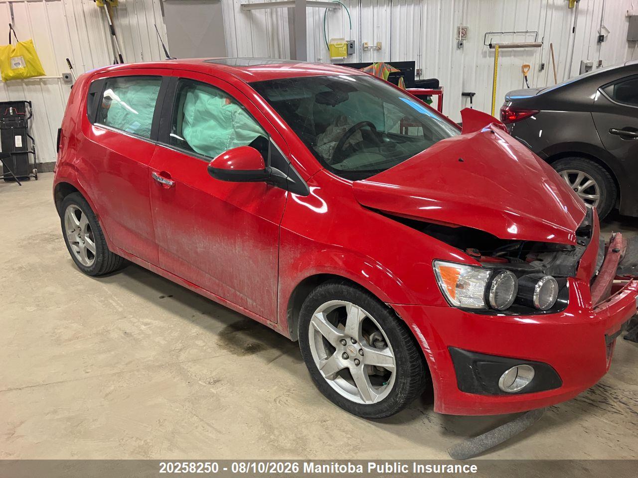 1G1JC6EH9C4206016 · 2012 CHEVROLET SONIC LT