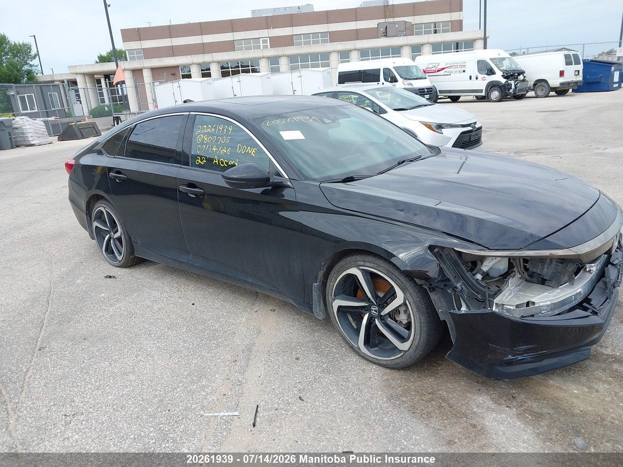 1HGCV1F33NA800705 · 2022 HONDA ACCORD SPORT