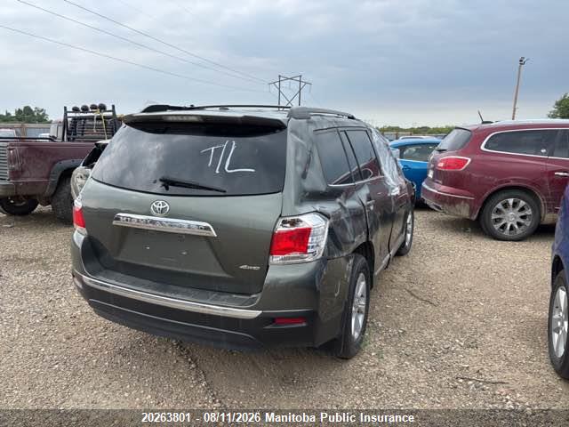 5TDBK3EH0CS166412 · 2012 TOYOTA HIGHLANDER V6 · 4/11