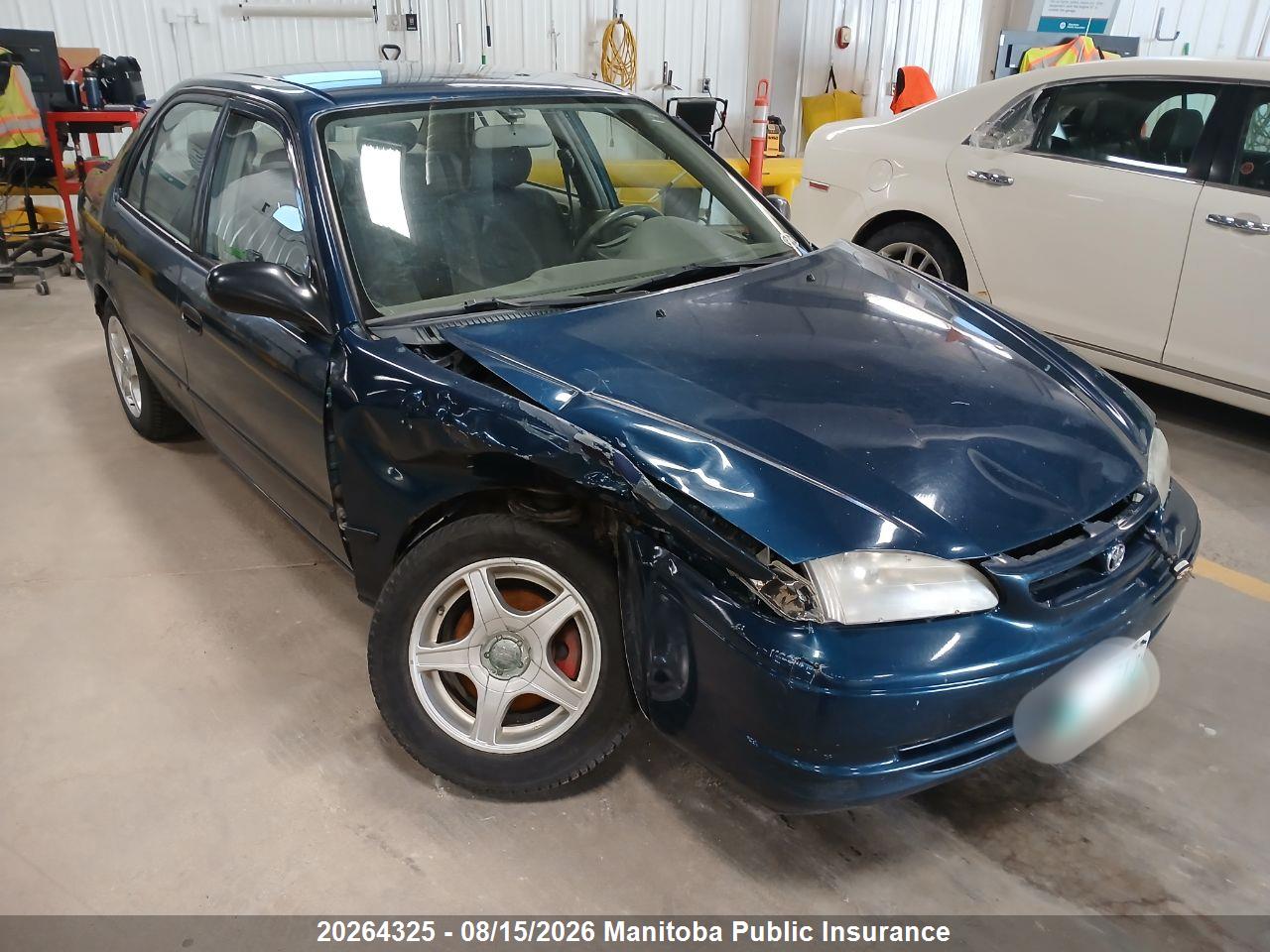2T1BR12E9YC813075 · 2000 TOYOTA COROLLA VE
