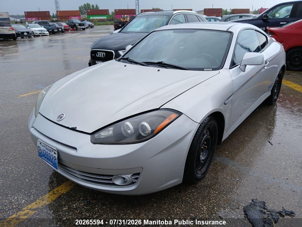 KMHHM65D58U290273 · 2008 HYUNDAI TIBURON GS