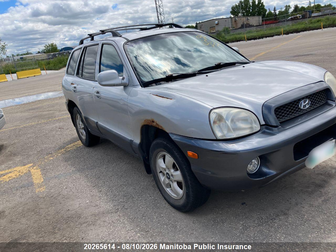 KM8SB73D24U748348 · 2004 HYUNDAI SANTA FE GLS