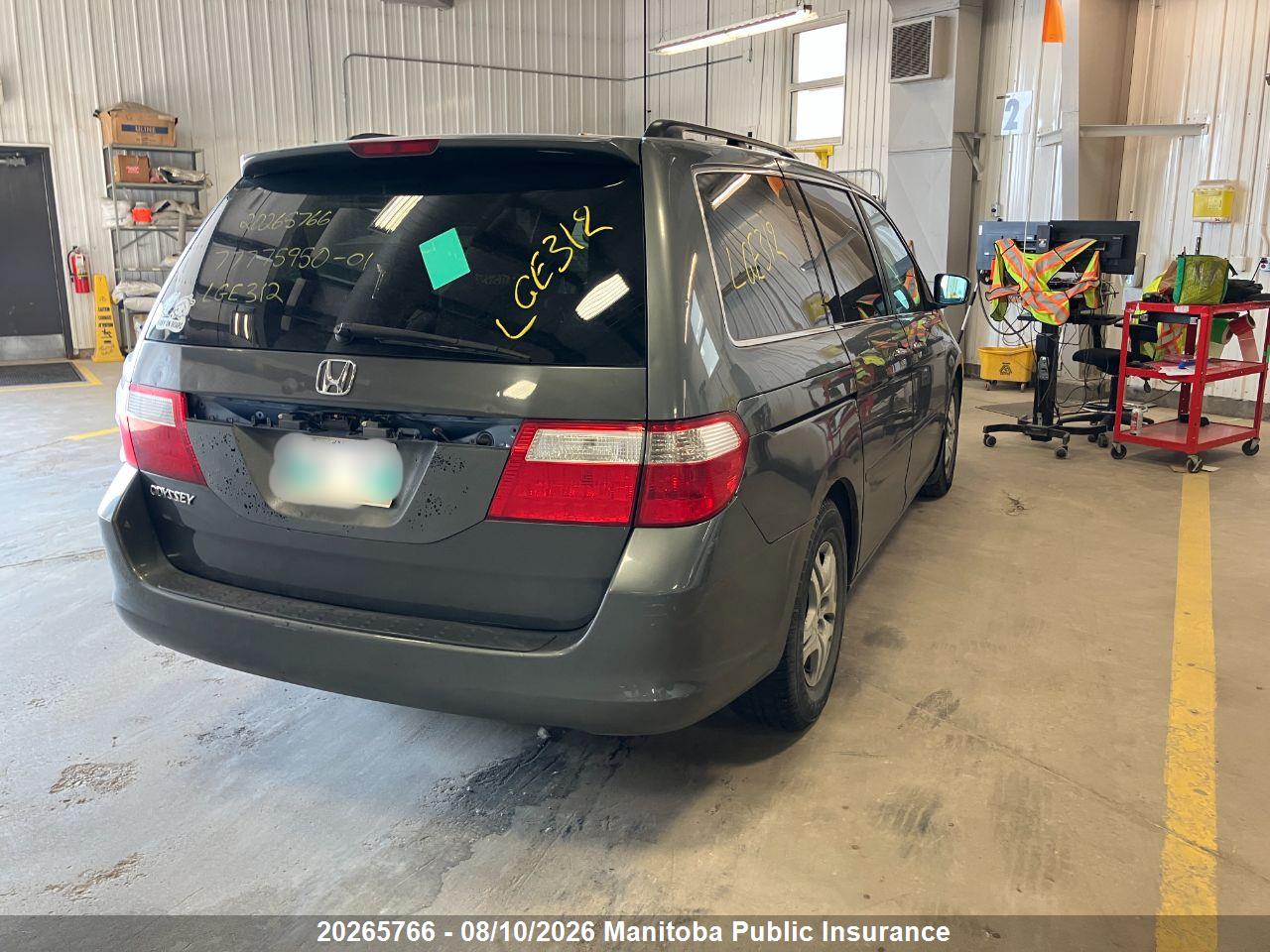 5FNRL38677B503206 · 2007 HONDA ODYSSEY EX-L · 5/17