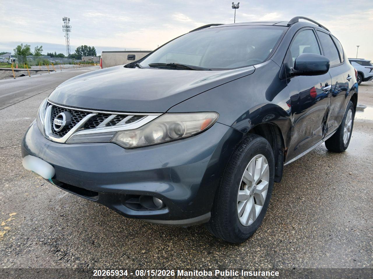 JN8AZ1MW2BW151151 · 2011 NISSAN MURANO SV · 3/13