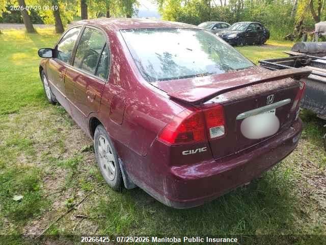 2HGES16863H935432 · 2003 HONDA CIVIC LX · 3/15