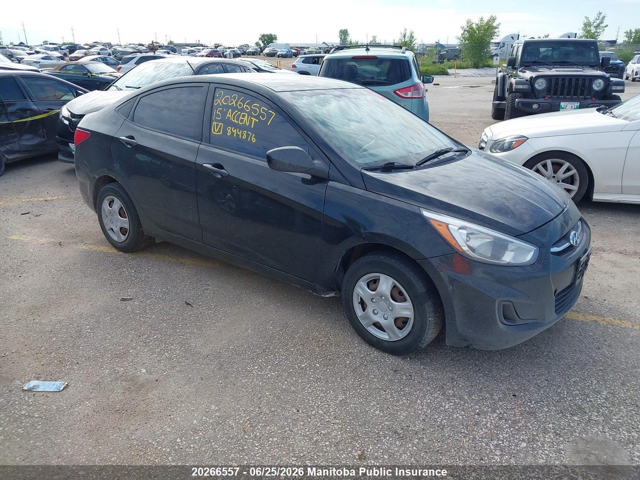KMHCT4AE5FU844876 · 2015 HYUNDAI ACCENT GL