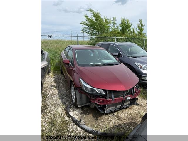 1G1BE5SMXG7312330 · 2016 CHEVROLET CRUZE LT TURBO