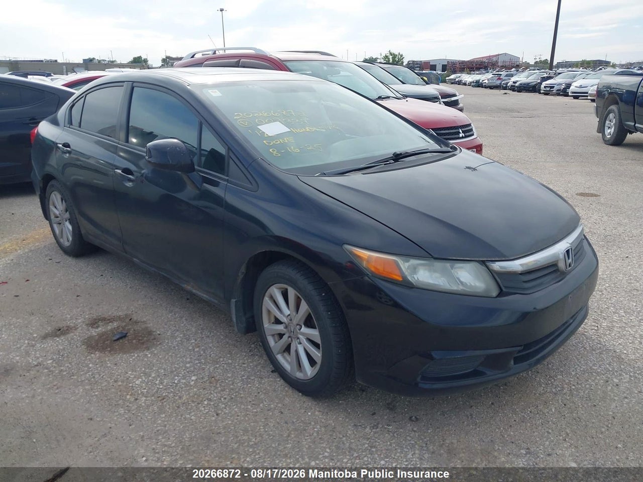 2HGFB2F5XCH009339 · 2012 HONDA CIVIC EX