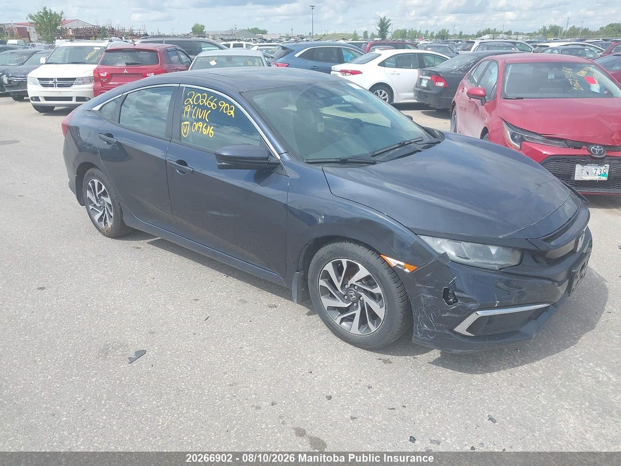 2HGFC2F79KH019616 · 2019 HONDA CIVIC EX