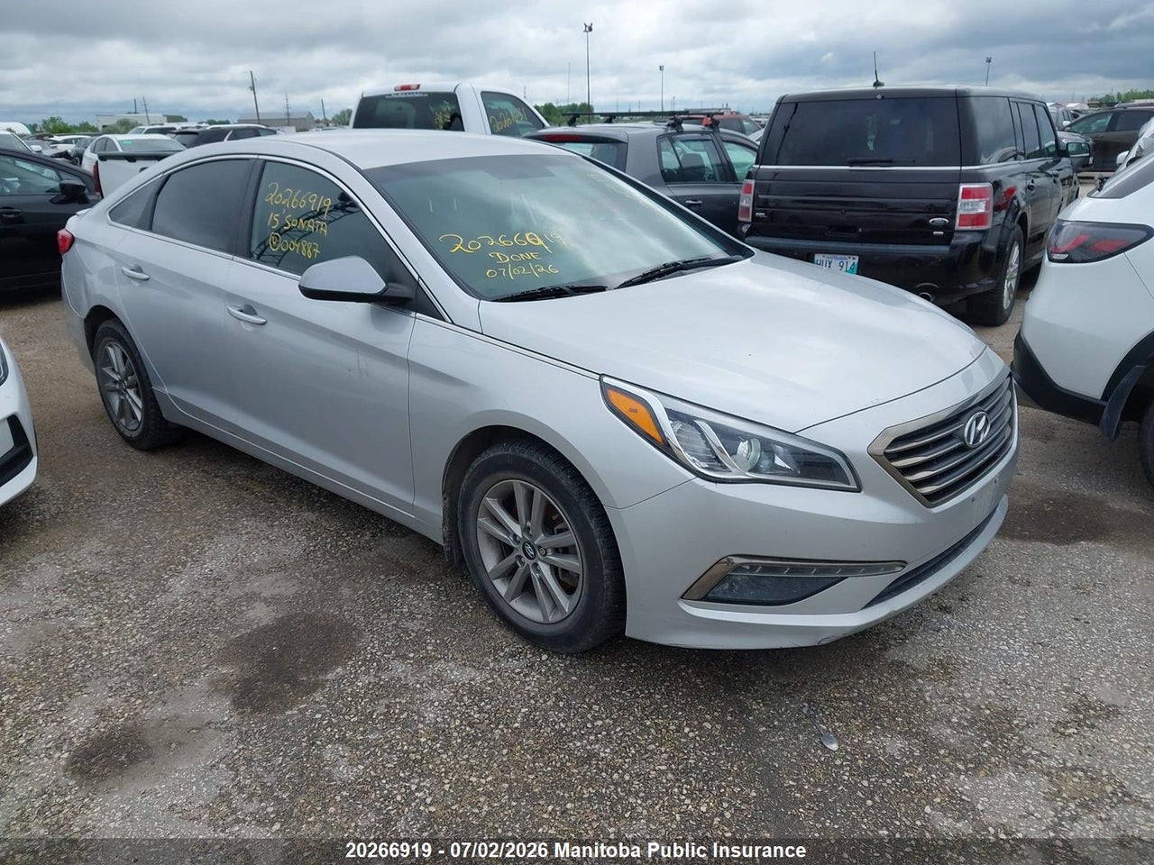 5NPE24AF3FH004887 · 2015 HYUNDAI SONATA GL