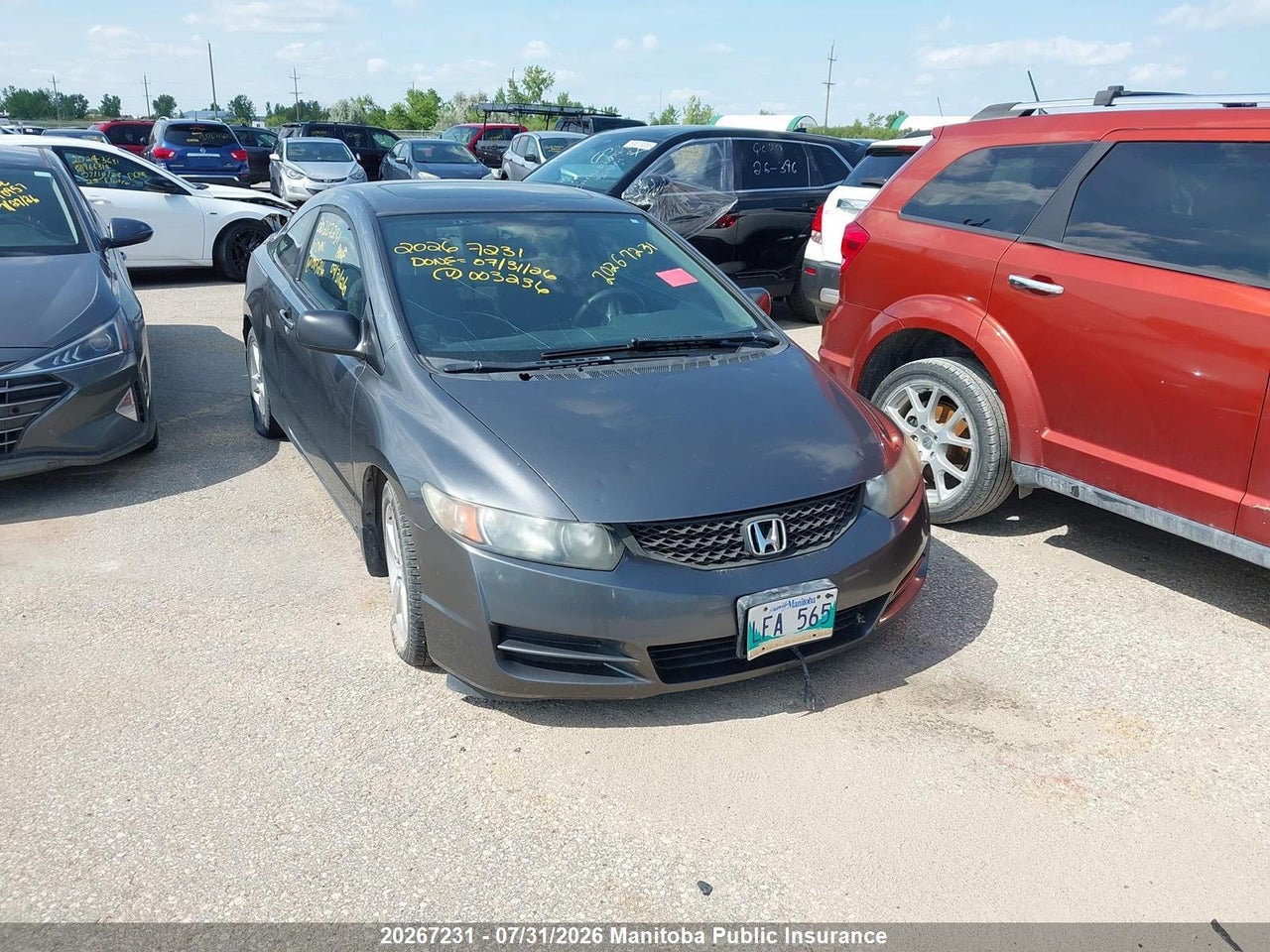 2HGFG1B62BH003236 · 2011 HONDA CIVIC SE