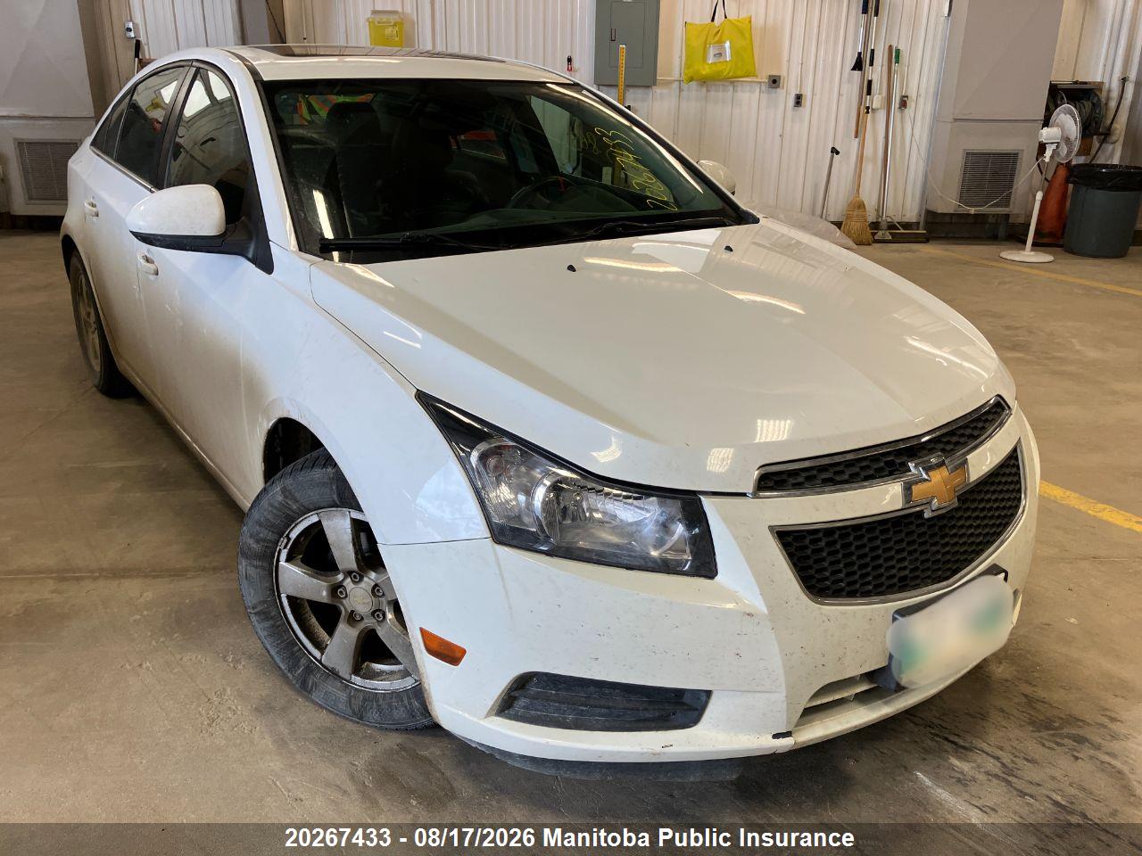 1G1PE5SB3E7434996 · 2014 CHEVROLET CRUZE LT TURBO