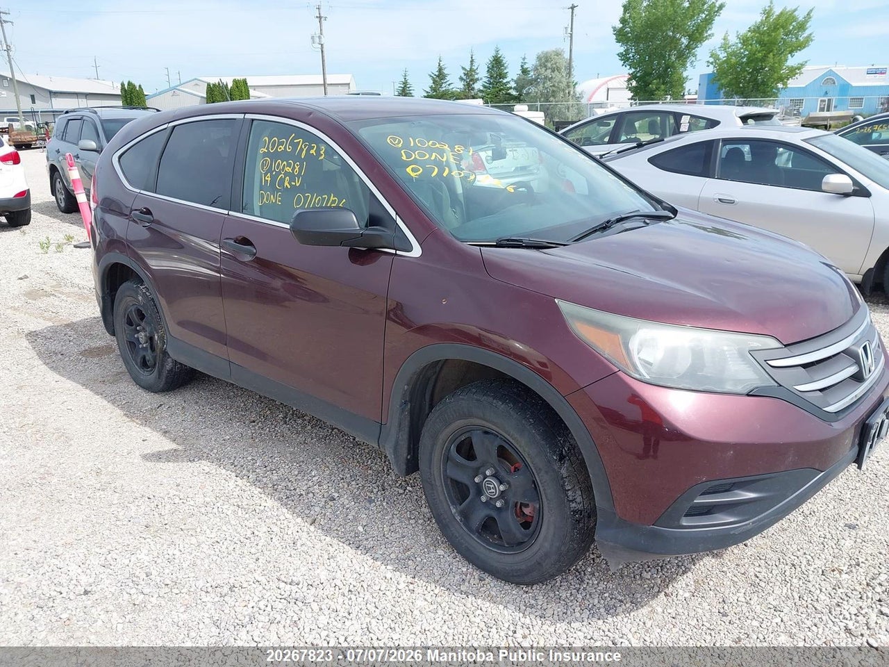 2HKRM4H31EH100281 · 2014 HONDA CR-V LX